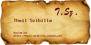 Theil Szibilla névjegykártya